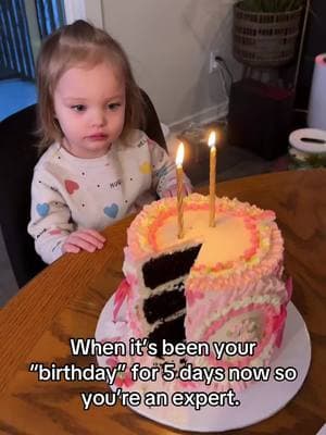 I fear her not knowing what days mean has backfired.  Whatever it can be her birthday every day. I’m into it.  #toddlermom #lifeofatoddlermom #birthday #candles #cake 