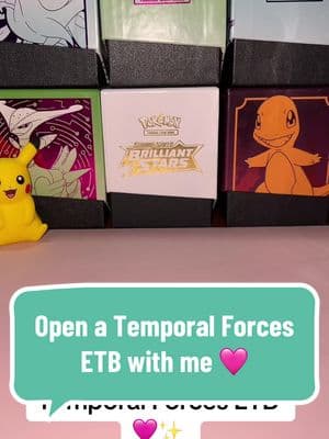 Open an ETB with me! 🩷✨ #temporalforces #pokemontiktok #pokemon #pokemoncards 