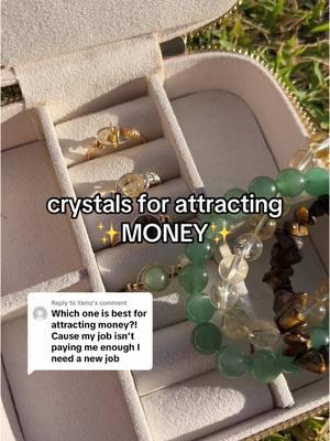 Replying to @Yamz the best crystals to wear to embrace that abundance mindset & new opportunities to attract money 💰✨ #wirewrappedjewelry #wirewrappedcrystals #crystaljewelry #crystalsforbeginners #crystalsformanifesting #handmadejewelry 