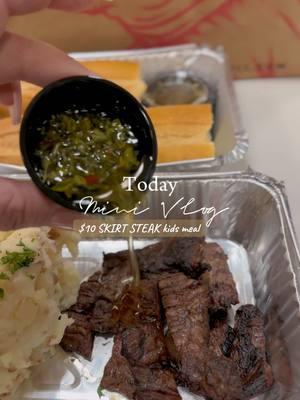 $10 skirt steak kids meal from gaucho grill 🥩✨ #fyp #fypシ゚viral #fypシ #foryoupage #skirtsteak #gauchogrill #kidsmeal #steaktiktok  #foodhacks 