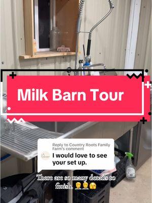 Replying to @Country Roots Family Farm #rawmilk #homesteadinglife #homestead #milk #smallfarm #welding #drillpipe #milking #jerseycows #building 