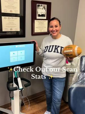 Check out our scan stats!✨ This is how fast our team can complete YOUR SCAN! Schedule your free consultation to get scanned today! #iteroscanner #scanner #clearaligners #NFL #SuperBowl #collegeday 