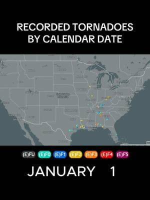 Tornado records (1870-2023) show the geographical progression of “tornado season” #tornadoalley #stormchaser 