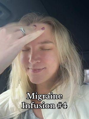 So grateful for this medication 🫶 most meds stop working for me after about 9 months so this will be a really telling time to see if this is a successful treatment! #migraine #chronicmigraine #migraineinfusion #vyepti #vyeptiinfusion #vestibularmigraine #migrainerelief #migraineremedy #retinalmigraine #ocularmigraine #silentmigraine #migrainewithaura 