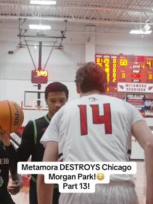 They went crazy! Full video on my Youtube channel🤝🏻 #highschool#basketball#metamora#illinois#metamorabbb#chicago#morganpark#youtube#video#crazy#hype#dunk#three