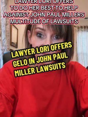 Lawyer Lori (@LawyerLori) offers her honest opinion and help in the multitude of John Paul Miller lawsuits!! #lawyerlori #johnpaulmiller #micamiller #lawsuits #truecrime