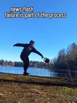 what are you so afraid of?  i get it. failing can be scary. but, like, everything is *can be* scary. it's just a matter of doing it anyway. and knowing that when you fail you're in good company.  ✨everyone fails✨  you don't get to be good at something without hitting some stumbling blocks along the way. no one is just magically good at things on their first try (even if that's what the internet wants you to believe 🤷🏼‍♀️) so you just have to accept that you can (and will sometimes) fail and then you take those failures and learn from them. that's the most important part. because if you just fail & don't look back and figure out why then it's for nothing. but if you look at your mistakes and failures and figure out what went wrong and adjust so you can try again... that's where the magic happens.  so stop letting that fear of failing prevent you from going for it. because you should fucking go for it.  if you have goals that you've been sitting on & thinking about for days / weeks / months / years -  stop waiting on the perfect time and circumstances to start. today is the day you start taking steps towards your success. you deserve it.  & when you need some support & guidance along the way - let's chat. DM me what your goals are & let's figure out a way that you can achieve them. i'm here to help you.  --- #gymfail #kettlebelljuggling #kettlebellcoach #homefitness #homegym #tiffnessflipness #kettlebellflow #unconventionaltraining 