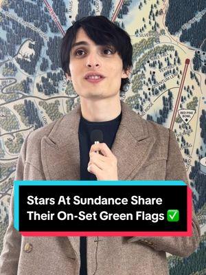 #FinnWolfhard, #RachelSennott, and more share what they value on-set 💚 #Sundance #FilmTok 