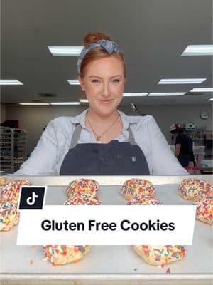 Replying to @Rashelle Gluten free is back! With TWO amazing flavors!  #cookies #bakery #giantcookies #baking #baker 