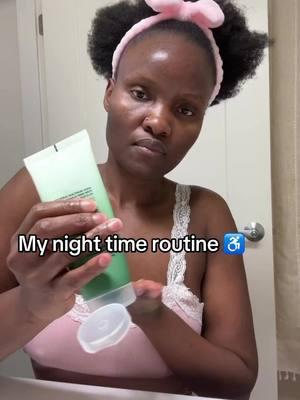 My night time routine. #disabilityisnotinability #disabilitypride #NOLIMIT #disabilitytiktoker ♿️🦋💎👑✨