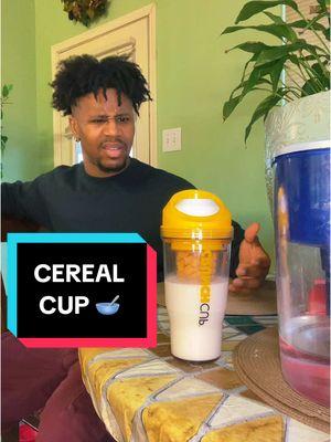 Cereal Cup 🥣 #CrunchCup #Tiktok #TikTokShop #tiktokmademebuyit #Viral #Fyp #ForYou #cereal #milk #breakfast #brunch #food #cup 