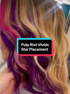 Thank you @Elle Novinger  for letting me bring you over to the colorful side.  May you feel like a badass beautiful Queen! #pulpriothair #pulpriotisthepaint #pulpriot #vividhair #redkencolor #redken @Redken @Pulp Riot Hair 