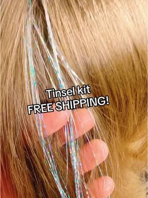 #tinselhair #fairyhair #tinsel #tiktok #TikTokShop #freeshipping 