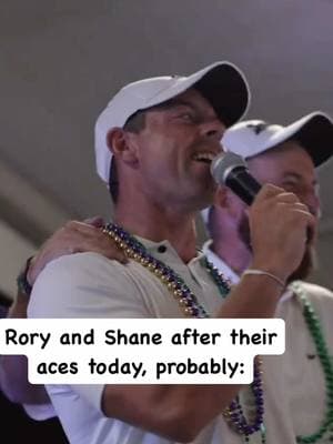 Irishmen know how to celebrate 🍀🎤😂 #shanelowry #rorymcilroy #holeione #ace #PGATOUR #smalltowngirl 