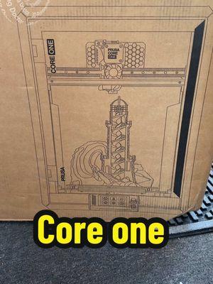 Core one is arrived and unboxing video coming soon! Stay tuned. @prusa3d  #3dprinting #prusa #coreon