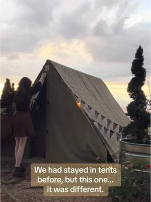 We have always loved tent camping and all things Harry Potter, but this was the ultimate Quidditch tent Airbnb experience. This was one of our favorite HP stays from a year ago, because we love Asheville and Biltmore! Outside is a tent, but you slide down into a wizarding paradise with an amazing view out the back door! Who would you take along on this adventure? #travel #traveltiktok #hiddengems #fy #fyp #harrypotter #hogwarts #wizard #potter #asheville #northcarolina #view #views  Asheville, North Carolina Hidden Gems