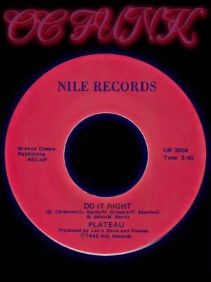 Plateau ~ Do It Right #ocfunk #plateau #doitright #80sfunk #boogiefunk #funk #funkfreaks #fyp #jam #firmerolas #1503funk🍊 #📀 