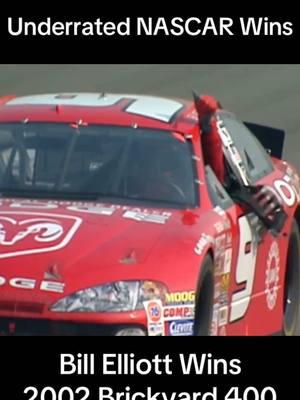 This is another win that I don't think gets talked about enough. I absolutely loved those Evernham Dodges. I honestly believe Dodges return run doesn't get enough credit. There were so many great moments that are overlooked. Bill Elliott winning the 2002 Brickyard 400 was a pretty big deal and was a great year for Dodge also winning with Ward Burton at the Daytona 500 earlier in the year. I miss Dodge tremendously in NASCAR and I hope they really do come back one day. What's your favorite Dodge moment in NASCAR??? #fyp #foryoupage #nascar #nascarracing #nascartiktok #nascarthrowback #2002 #billelliott #dodge #brickyard400 #indianapolismotorspeedway #motorsports #throwback #viralvideo 