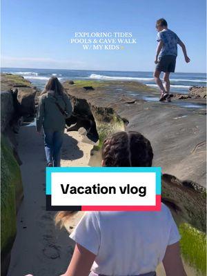 Trading lesson plans for sea creatures and caves! #Vlog #vacationvlog #tidepools #cave #oceancave #momof3 #kidsactivities #vacationingwithkids #dayinthelife 