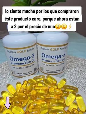 #omega3 #omega3fishoil #omega3fattyacid #omega3benefits #joven #fishoil #suplemento #suplementos #californiagoldnutrition #californiagold🌕 #health #healthy #healthaugsale #SuperBrandDay #newyear #newyeardeals #newyearnewaura #jumpstartsale #TikTokShop #tiktokshopblackfriday #tiktokshopmademebuyit #tiktokshopcybermonday #ttsacl #mademyyear #endofyearsale #sale #clearance #discount #flashsale #blackfridaydeals #blackfridaysale #bigsale 