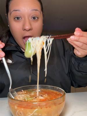 Eating Mexican Pho 🍜   Chef: @Jenicka Lopez made it  #mexicanpho #pho #mukbang #mexican #Foodie #phonoodlesoup #fypシ #viral 