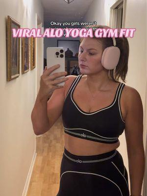 Love this set but would love to see it in more colors @Alo Yoga 🫠 #alo #aloyoga #aloset #alogym #alooutfitideas #alowomen #outfitoftheday #gyminspo #sweetpink #viral #viraldrop #blackandwhite #blackgymfit #blackoutfit #gyminspo #workoutset #matchingset #OOTD #gymootd #gymfit #weightlifting #cuteset 