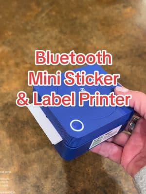 This portable mini sticker printer is super fun and so easy to use.  It’s Bluetooth and rechargeable. #stickerprinter #labelprinter #miniprinter #stickers 