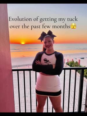 My poor tumbling coach😭 I clearly had commitment issues but some days were worse then others lol confidence = control #cheer #tuck #tumbling #topnotch #greenscreenvideo 