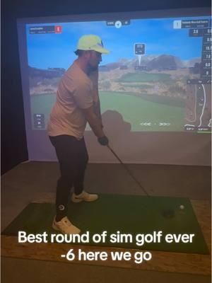 Best round of sim golf of my life!!!!! -6 and the craziest hot streak of birdies and an eagle. Unbelievable golf. Something’s really changed in my game this year and I’m still trying to sink it all in. #golf #golfer #simgolf #scratchgolf 