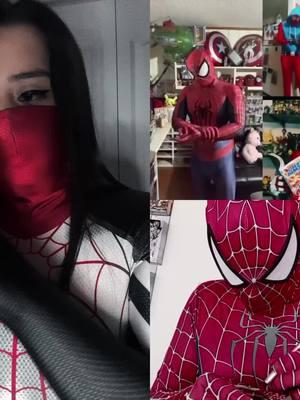 #duet with @GokaiShadow fight! 🕷️🕸️ Spider-Man duet chain #fyp #foryou #foryoupage #spiderman #marvel #silk #cindymoon #cosplay #spider #Duet 