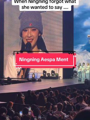 Aespa Ningning Ment Concert Oakland  #aespa #aespamy  #kpop #doctordotarmy #fyp #trending #aespaconcert #winteraespa #karinaaespa #giselleaespa #ningningaespa #aespasynkparallelline #aespaworldtour @aespa official