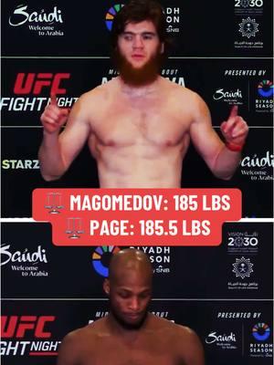 The #UFC clash between must-see middleweights is locked in 🔒 #UFCSaudiArabia #MMA #combatsports #SharaMagomedov #MichaelPage #Venom 