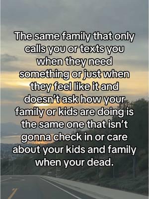 Let that sink in be wise and be careful who gets to be in your life and who truly cares for you if they can’t love your children and family let them go set your boundaries because remember if you ain’t giving them what they want they don’t care to check up on you. Take care of yourself for yourself and for the sake of your family’s future.  #sad #qouteoftheday #quotesforyou #nobadvibes 