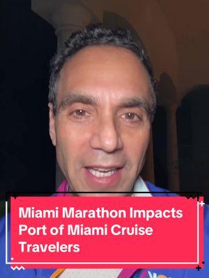 We talk about the upcoming Miami Marathon, which is taking place this Sunday. The marathon starts near the Port of Miami and will close down several streets in the downtown area for several hours. The race begins at 6 AM, and most runners will finish within a couple of hours, but some may take all day. If you have a cruise leaving to or from the Port of Miami this Sunday, it's important to give yourself extra time to get to and from the port due to the increased traffic and street closures. I wish all the runners a wonderful, safe, and beautiful marathon, and I encourage all my TikTok followers to have a safe cruise. #MiamiMarathon #RunningCommunity #CruiseTravel #portofmiami #miami #cruise #cruisetok #cruiselife #cruiselawyer