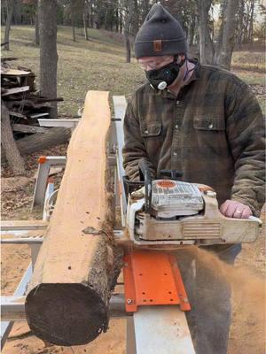 Live edge cherry slabs milled with my Stihl MS 661, Logosol F2+, and @Granberg International ripping chain. I protected my lungs with the RZM3 from @RZ Mask. Check out Granberg and RZ Mask’s websites and use my code to save money. Code- foxridgeslabs  These cherry slabs could be used for so many different woodworking projects! Woodworkers could use them for shelves, table tops, charcuterie boards, cutting boards, cribbage boards, the list could go on. Which woodworking projects would you use these slabs for?  #woodworking #woodworker #logosol #granberg #sawmill #foryoupagе #satisfyingvideo 