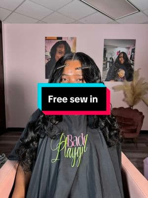 This free sew in Came out soo pretty 😍  Book your hair included self care package for this February! 💋 🕊️ Shampoo included in all hair included appointments.  📍 411 N Sam Houston Pkwy E 🗓️ February bookings open  📲 Text (832)356-3382 for same day appts.  🔗 click the link in bio to book your next appt. #thebaddiesplayground #crosbywiginstalls #houstonhair #houstonhairstylist #houstonsalon #houstonwigs #lacefrontwig #wiginstall #houstonleaveout #houstonhottie #houstonwigsonhand #htxnails #nobaddiesleftbehind #traditionalsewin #leaveoutsewin #portarthurhairstylist #portarthurnaturalhair #portarthurwigs #springhair #springtxwigs #springtxhairstylist #pasadenahairstylist #baytownhair #baytownwigs #baytownhairstylist #baytownwiginstall #pasadenawig #htxhairincluded