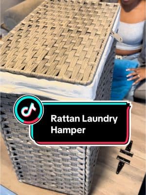 Loving our new Rattan Laundry Hamper. You can separate your whites from colors and the inside is removable. #hamper #hampers #rattanhamper #clotheshamper #homedecor #homedecorideas #homedecortiktok #treasurefinds #spotlightfinds #ttsdelight #giftguide #ttsdelightnow #newyearnewaura #tiktokshopcreatorpicks #tiktokshopjumpstart #mademyyear #ttslevelup #tiktokshoploveatfirstfind 