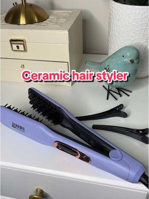 #ad I tried out this ceramic hair styler to crimp the roots of my hair, the results were ok nothing too dramatic. It came with two clips to clip my hair back while styling. It has buttons to change the temperature settings. #haircrimper #hairtools #hairstyling #ceramichairtool #TikTokShopLoveAtFirstFind #seasonalgems #lovelanguage  #TikTokShopJumpstart #ttstastemakers #SpotlightFinds  #TreasureFinds #TTSDelight #TTSLevelUp 