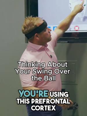 How To Stop Thinking Over the Ball🧠 One of the biggest killers to the majority of golfer's games is thinking over the ball! You're probably thinking about the 1 to 20 swing thoughts you might be having. By doing that use lose the ability to use your athleticism and brain positively! Golf needs to be a reaction sport, you see the target and react to what you see. The best way to get out of your mind is to pay attention to an intention. To do this, use one of your five senses so that you remain using your motor cortex, such as by feeling a soft shoulders. Get out of your head over the ball and pay attention to an intention! #coursemanagement #golftips #golflessons #golfinstruction #golfer