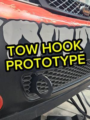 tow hook prototype Feels good when the test piece almost fits perfectly on the first attempt #fordfocus #trackcar #sdkracing #technicallytotaled #3dprinting #prototype 