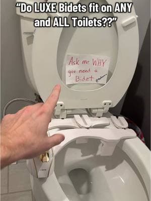 They fit on MOST toilets #bidet #luxebidet #toilet #elongated #round #bathroom 