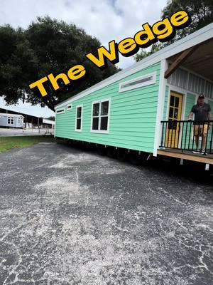 Ever seen The Wedge by Cavco Park Models and Cabins ? This house was almost 💯 sound proofed. Shot video right next to a busy highway. That almost guarantees a good insulation package.  In which means a cheap light bill. #mobilehomes and #mobilehomeinvesting 