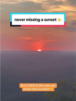 who’s up for a challenge? Sunset Reminder App just launched and we’re never missing a sunset this year…who’s in? #sunset #nevermissasunset #sunsetviews #sunsetclub #sunsetlover #sunsets #dailysunset #sunsetchallenge #sunsetreminder #travel #traveltok #roadtrip #backpacking #sunsethike #fyp #foryou #foryoupage #foryourpage #arkansas #arkansassunset #arkansasadventures #ozarks #ozarkmountains 