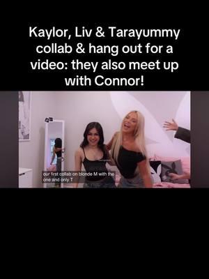 thoughts?  Kaylor, Liv & Tarayummy collab & hang out for a video: they also meet up with Connor   #fyp #blndmmnts #kaylormartin #oliviawalker #livwalker #kaylorandliv #livandkaylor #tarayummy #loveislandusa #LoveIsland #kaylorloveisland #livloveisland #tarayummyedit #tarayummyclip #tea #podcast #collabs #foryoupage 