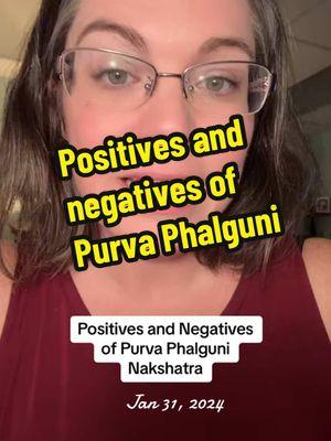 Positives and negatives of Purva Phalguni Nakshatra  #onthisday ##vedicastrology##vedicastrologer##jyotisha##siderealastrology##astrology##astrologersoftiktok##astrologytiktok##sanatanadharma##yoga##vedanta##ayurveda