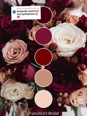 Replying to @kayemille Absolutely, here you go! If you want to see more wedding color ideas then click the 🔗 in my bio! #weddinginspo #weddingplanning #weddingtiktok #weddingcolorideas #weddingcolortheme 