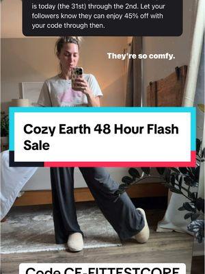 @Cozy Earth 48 hour flash sale!! Code CE-FITTESTCORE will save you 45%!!!! #cozyearth #cozyearthpartner #cozyearthbedding 