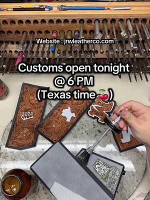 I have taken a bit of a break from making videos & filming content. I have been so busy time has SLIPPED AWAY FROM ME!! But don’t forget customs open tonight @ 6pm on my site ❣️ linked in my b i o🍒 Can’t wait for this to be the best quarter yet as a maker 💌 #maker #leather #western #follow #site #SmallBusiness #drop #fyp #foryou #website 