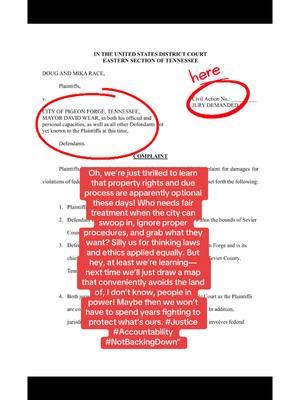 My property rights are non- negotiable ⚖️🗽🥁 #mikarace #justiceforracefamily #pigeonforgetennessee #eminentdomain #racefamily #justice @Good Morning America @Fox Nation 