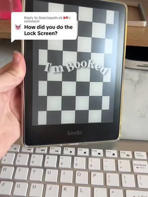 Replying to @Sewciopath.ck 🇨🇦 How to create a custom kindle Lock Screen!  #kindle #kindlelockscreen #kindletutorial #kindlegirly #BookTok 